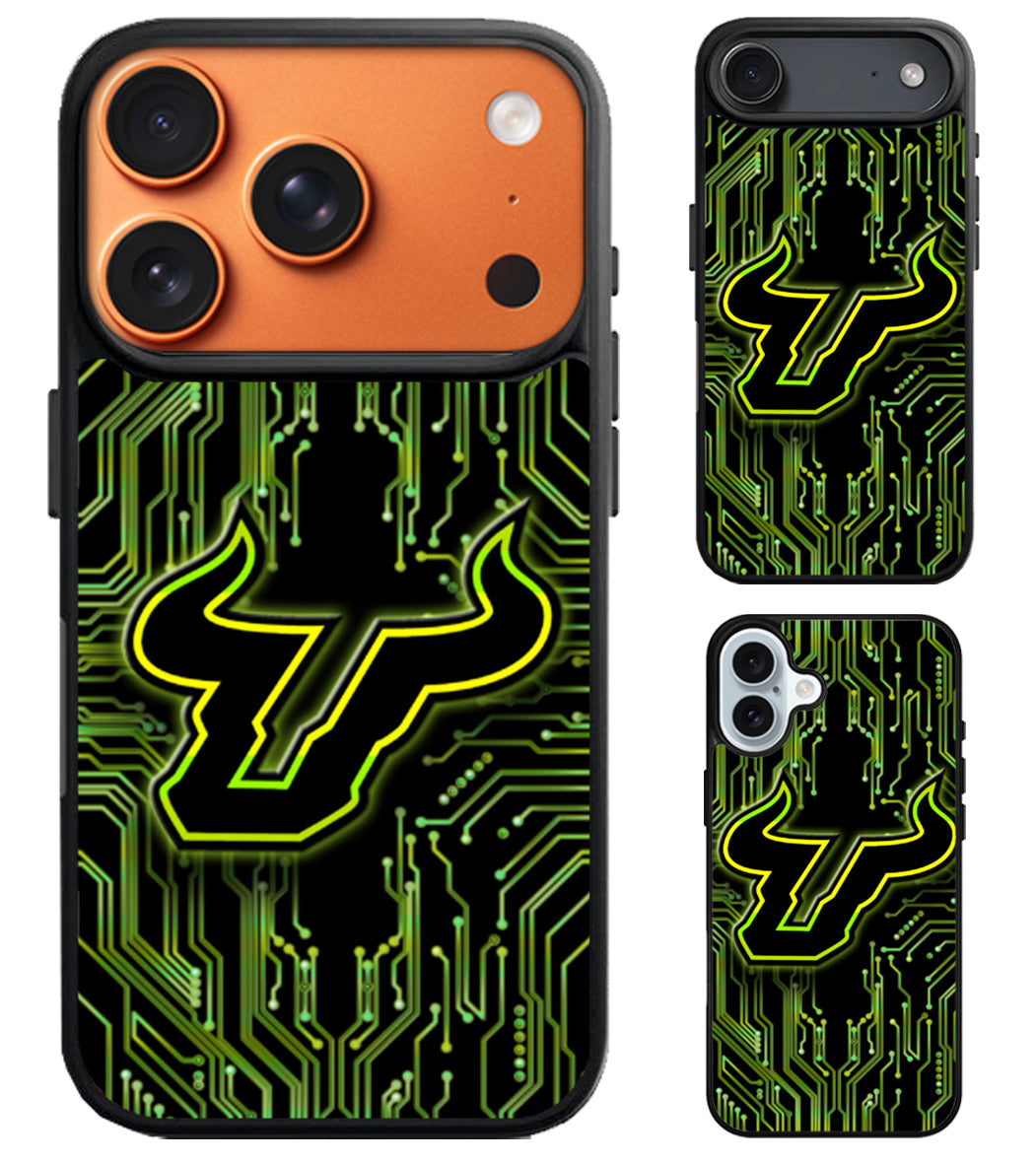South Florida Bull Background iPhone Air | iPhone 17 | 17 Pro | 17 Pro Max Case