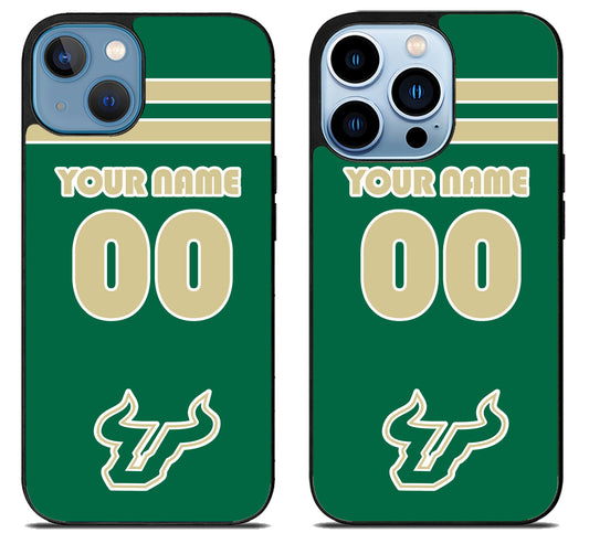Custom Personalized South Florida Bulls iPhone 13 | 13 Mini | 13 Pro | 13 Pro Max Case