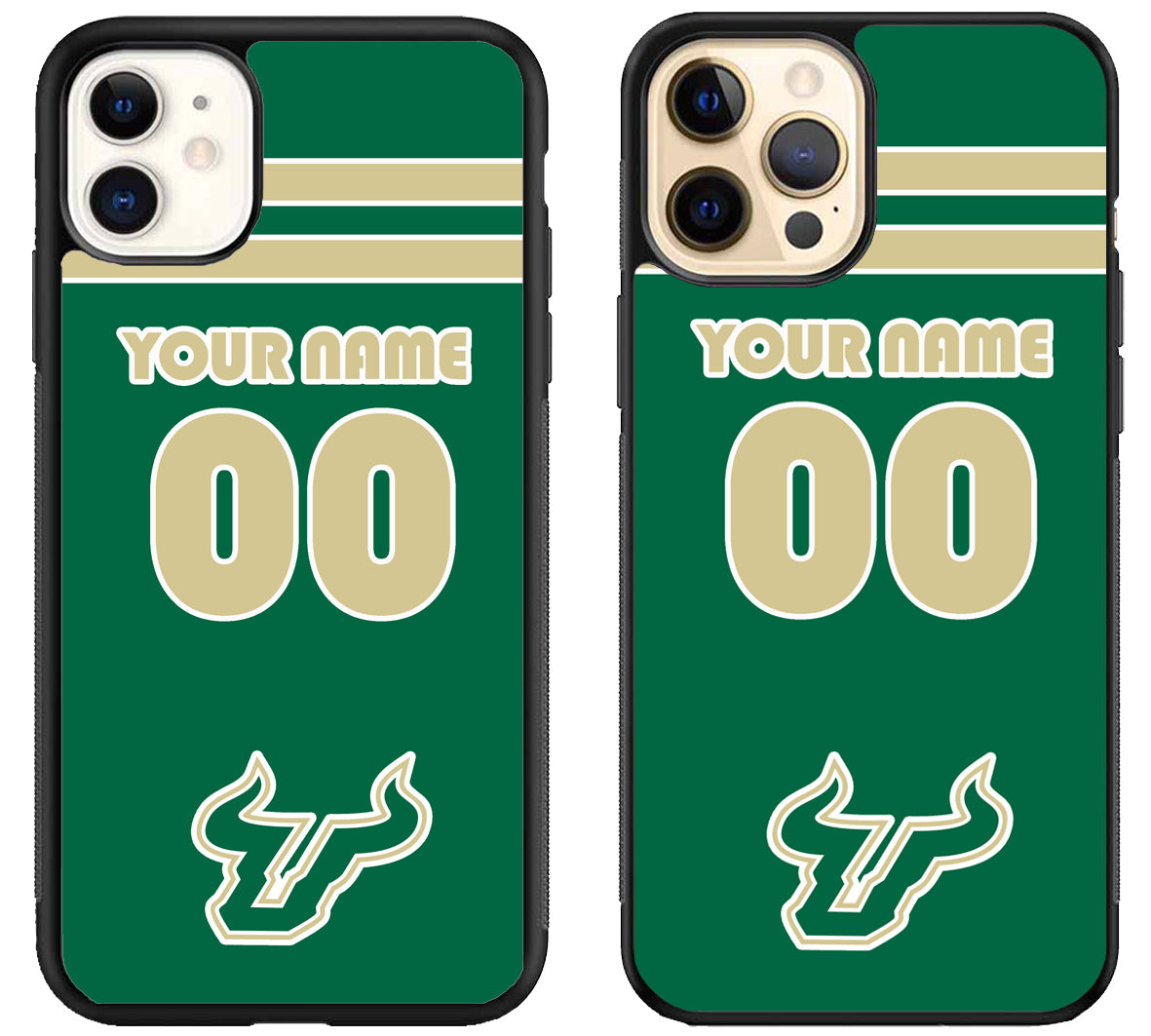 Custom Personalized South Florida Bulls iPhone 12 | 12 Mini | 12 Pro | 12 Pro Max Case