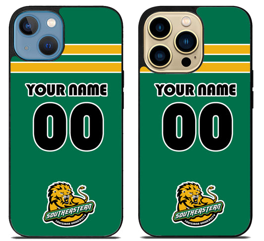 Custom Personalized Southeastern Louisiana Lions iPhone 14 | 14 Plus | 14 Pro | 14 Pro Max Case