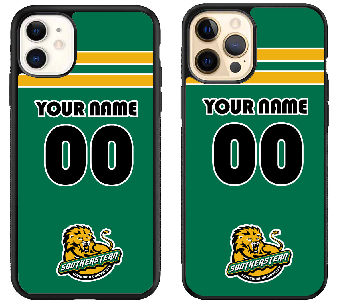 Custom Personalized Southeastern Louisiana Lions iPhone 12 | 12 Mini | 12 Pro | 12 Pro Max Case