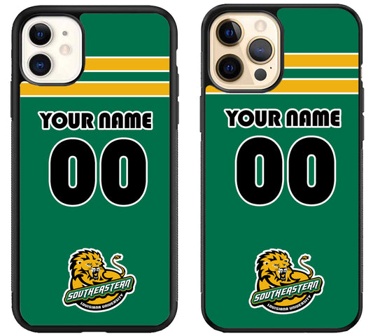 Custom Personalized Southeastern Louisiana Lions iPhone 12 | 12 Mini | 12 Pro | 12 Pro Max Case