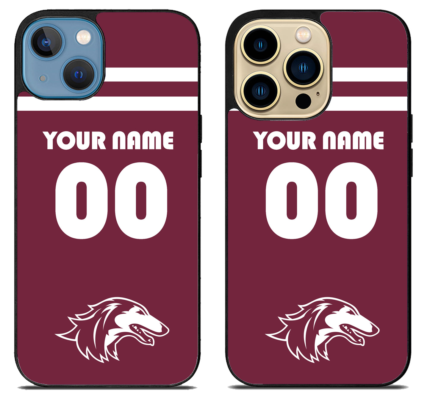 Custom Personalized Southern Illinois Salukis iPhone 14 | 14 Plus | 14 Pro | 14 Pro Max Case