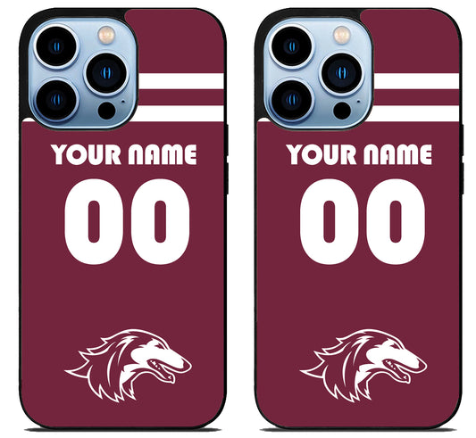 Custom Personalized Southern Illinois Salukis iPhone 15 Pro | iPhone 15 Pro Max Case