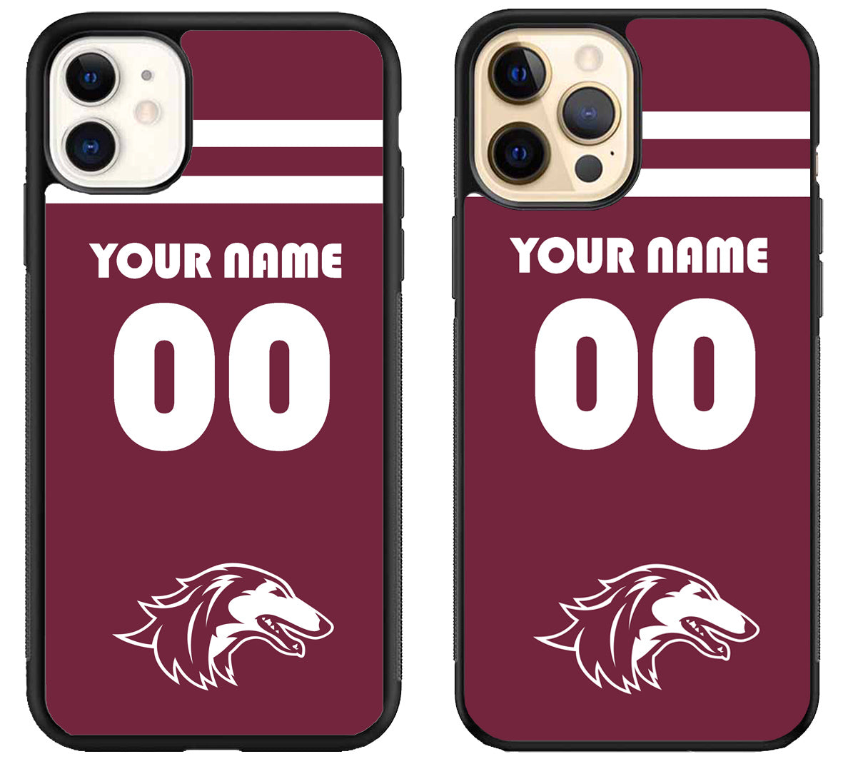 Custom Personalized Southern Illinois Salukis iPhone 12 | 12 Mini | 12 Pro | 12 Pro Max Case