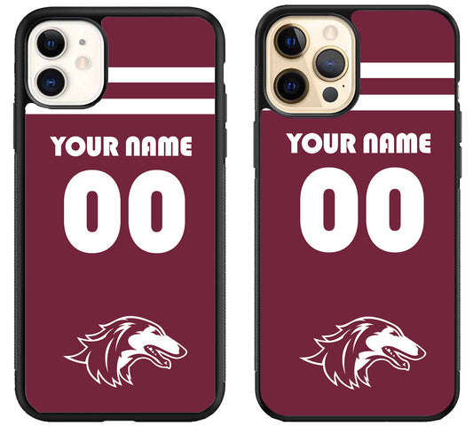 Custom Personalized Southern Illinois Salukis iPhone 12 | 12 Mini | 12 Pro | 12 Pro Max Case