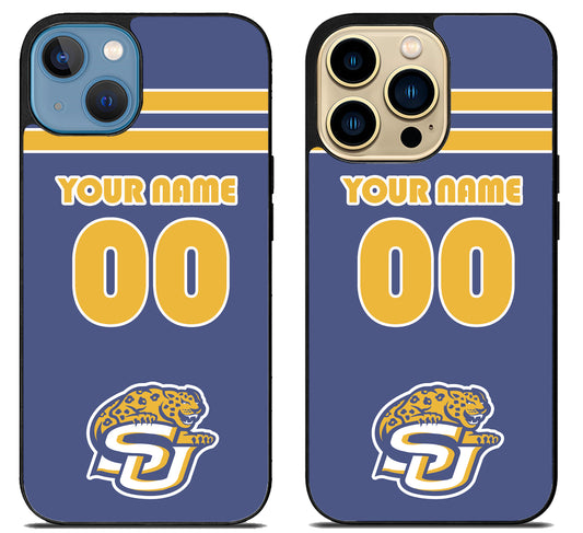 Custom Personalized Southern Jaguars iPhone 14 | 14 Plus | 14 Pro | 14 Pro Max Case