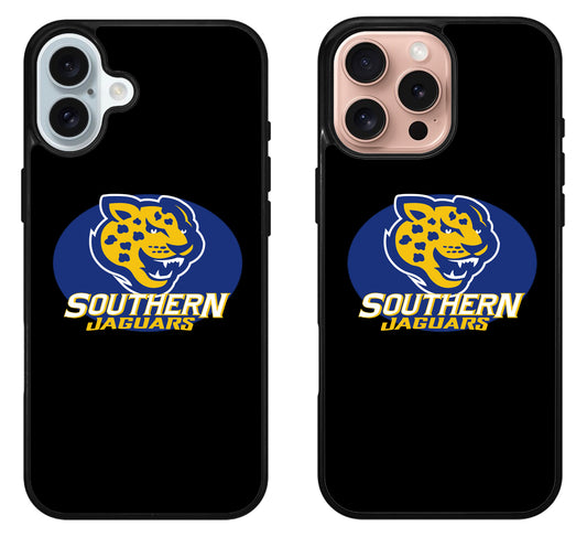 Southern Jaguars Black iPhone 16 | 16 Plus | 16 Pro | 16 Pro Max Case