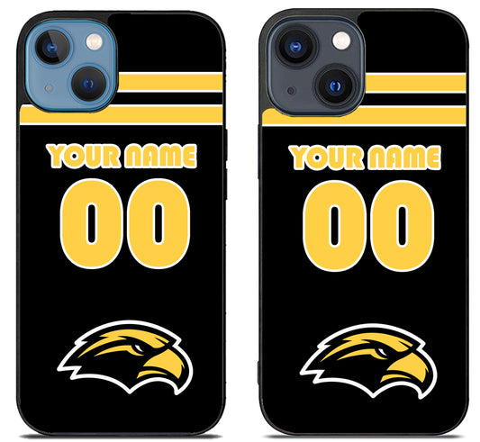 Custom Personalized Southern Miss Golden Eagles iPhone 15 | iPhone 15 Plus Case