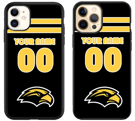 Custom Personalized Southern Miss Golden Eagles iPhone 12 | 12 Mini | 12 Pro | 12 Pro Max Case