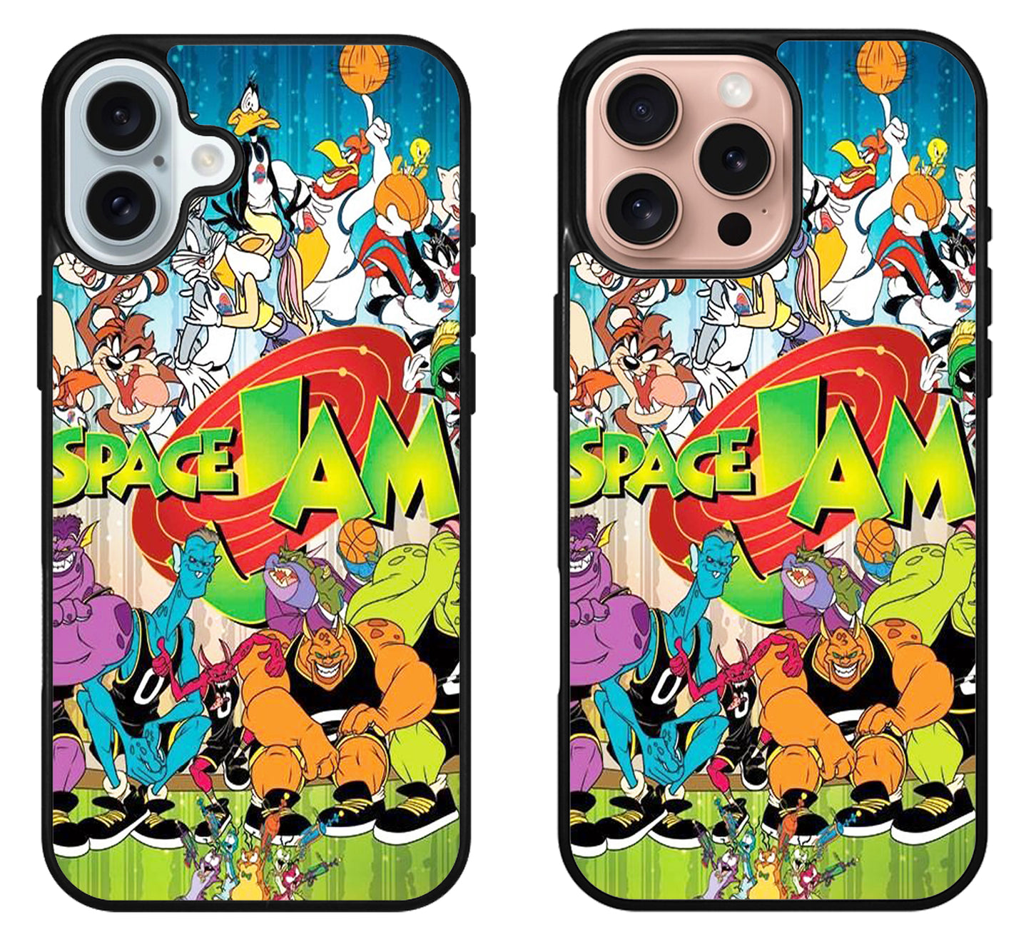 Space Jam Looney tunes Squad Vs Monster iPhone 16 | 16 Plus | 16 Pro | 16 Pro Max Case