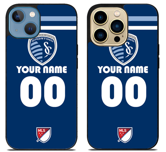 Custom Personalized Sporting Kansas City MLS iPhone 14 | 14 Plus | 14 Pro | 14 Pro Max Case