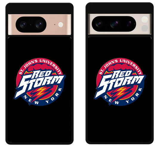 St John's Red Storm Black Google Pixel 8 | 8 Pro Case