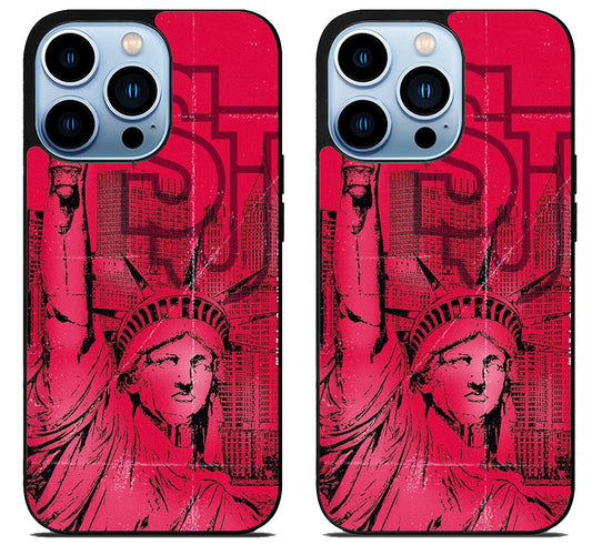 St John's Red Storm Background iPhone 15 Pro | iPhone 15 Pro Max Case