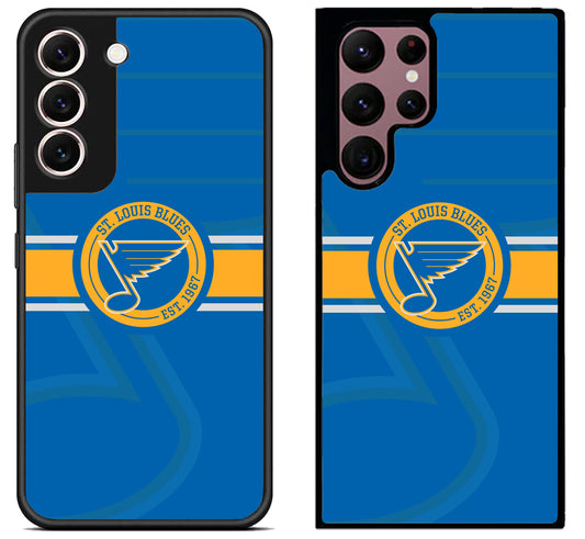 St Louis Blues Background Samsung Galaxy S22 | S22+ | S22 Ultra Case