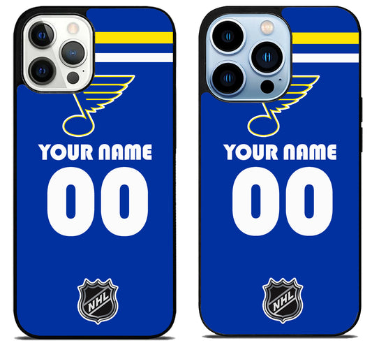 Custom Personalized St Louis Blues NHL iPhone 15 Pro | iPhone 15 Pro Max Case