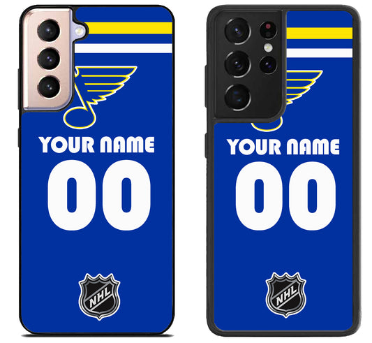 Custom Personalized St Louis Blues NHL Samsung Galaxy S21 | S21 FE | S21+ | S21 Ultra Case