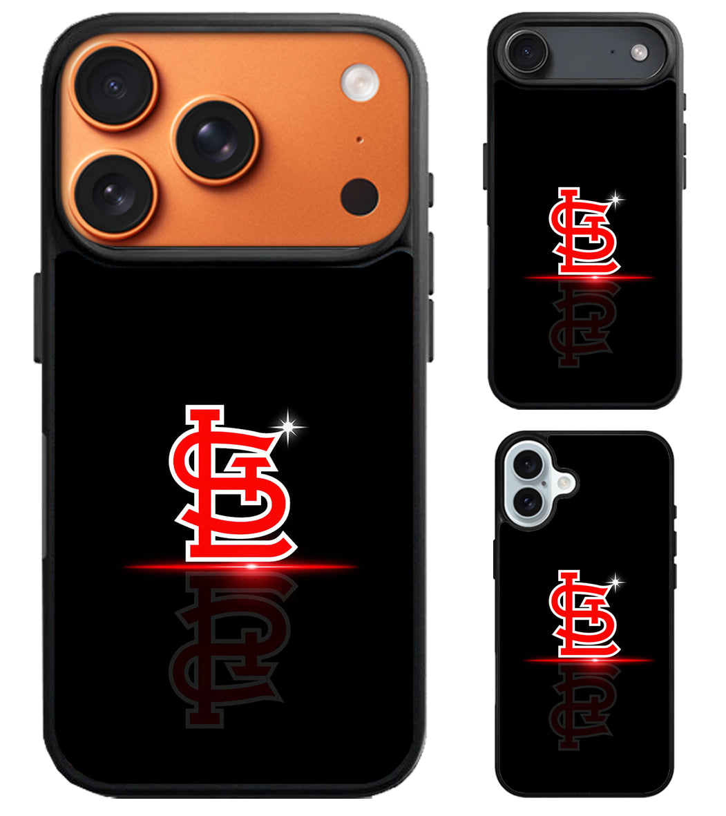 St Louis Cardinals Logo Black iPhone Air | iPhone 17 | 17 Pro | 17 Pro Max Case