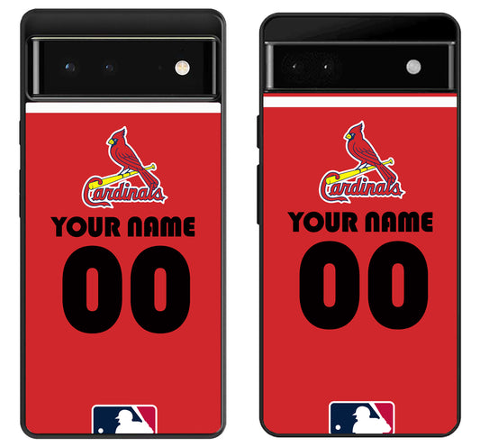 Custom Personalized St Louis Cardinals MLB Google Pixel 6 | 6A | 6 Pro Case