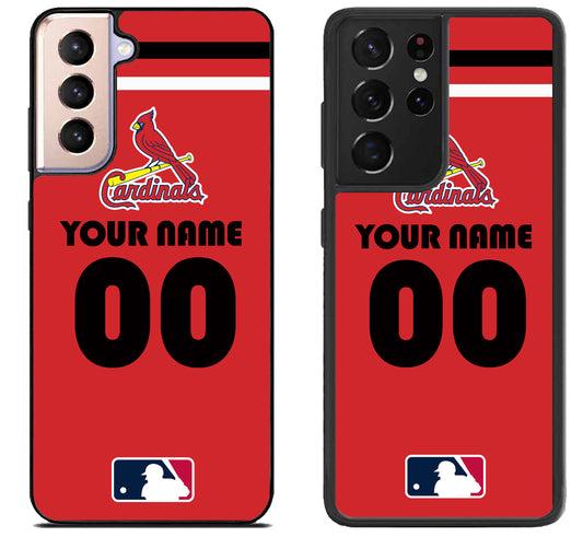 Custom Personalized St Louis Cardinals MLB Samsung Galaxy S21 | S21 FE | S21+ | S21 Ultra Case