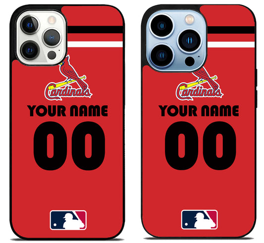 Custom Personalized St Louis Cardinals MLB iPhone 15 Pro | iPhone 15 Pro Max Case