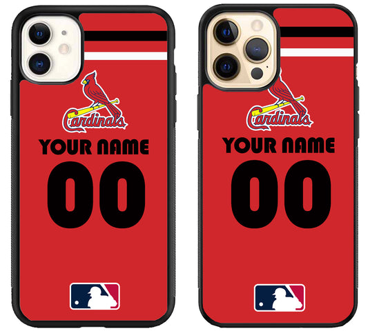 Custom Personalized St Louis Cardinals MLB iPhone 12 | 12 Mini | 12 Pro | 12 Pro Max Case