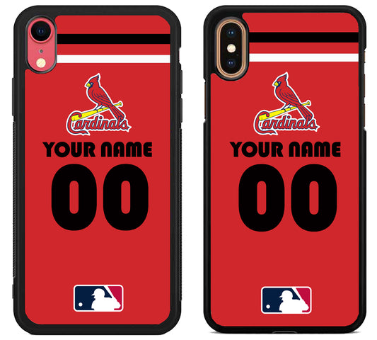 Custom Personalized St Louis Cardinals MLB iPhone X | Xs | Xr | Xs Max Case