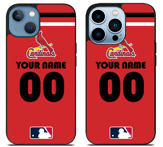 Custom Personalized St Louis Cardinals MLB iPhone 13 | 13 Mini | 13 Pro | 13 Pro Max Case