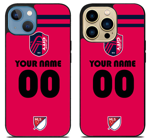 Custom Personalized St Louis City SC MLS iPhone 14 | 14 Plus | 14 Pro | 14 Pro Max Case
