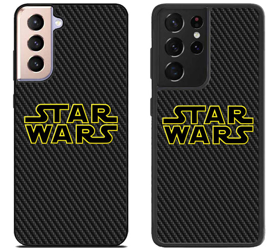 Star Wars Logo Carbon Samsung Galaxy S21 | S21 FE | S21+ | S21 Ultra Case