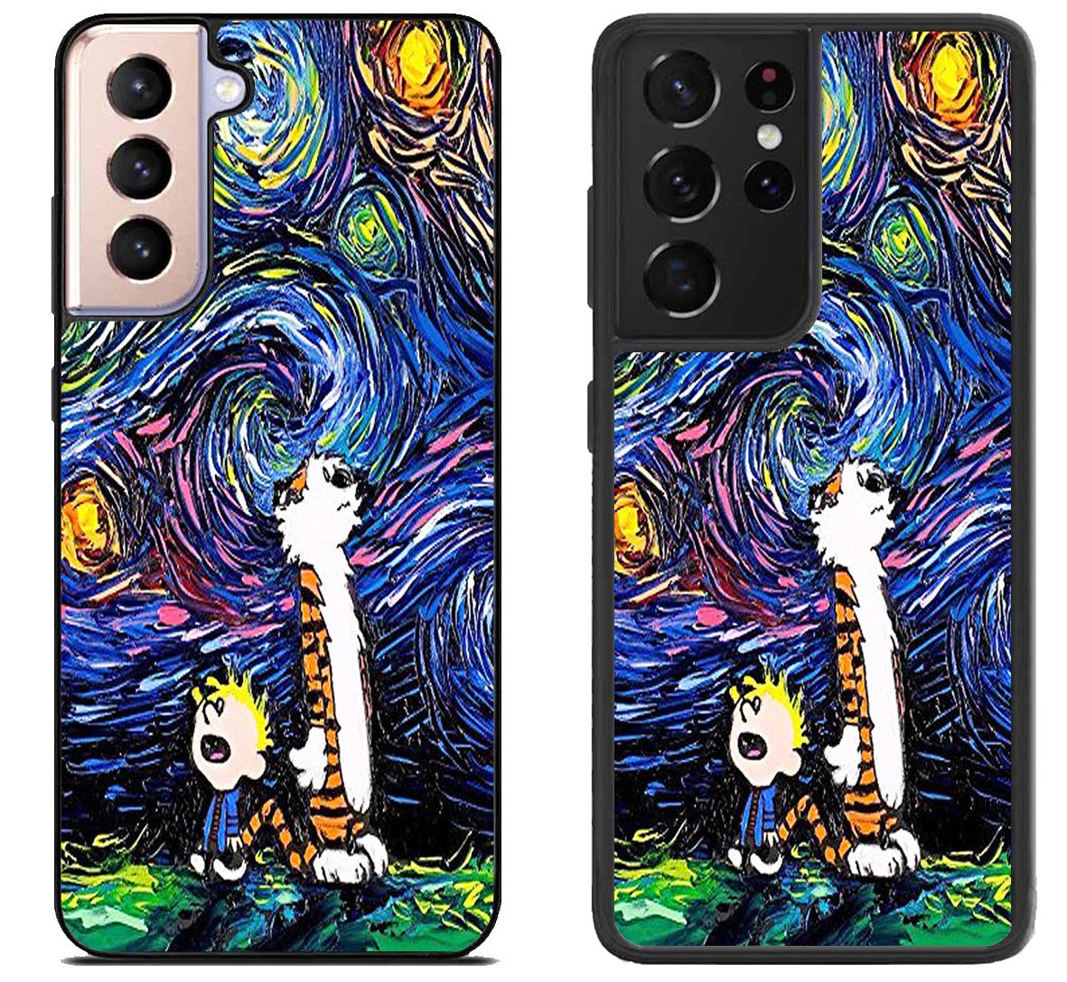 Starry Night Calvin And Hobbes Samsung Galaxy S21 | S21 FE | S21+ | S21 Ultra Case