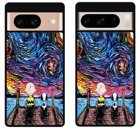 Starry Night snoopy Wallpaper Google Pixel 8 | 8 Pro Case