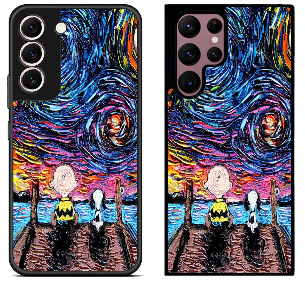 Snoopy Starry Night Samsung Galaxy S22 | S22+ | S22 Ultra Case