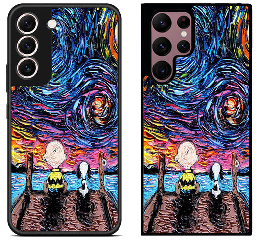 Snoopy Starry Night Samsung Galaxy S22 | S22+ | S22 Ultra Case