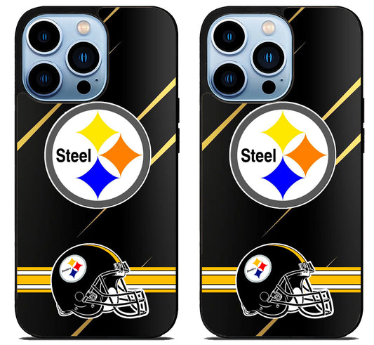 Pittsburgh Steelers Football Metallic iPhone 15 Pro | iPhone 15 Pro Max Case