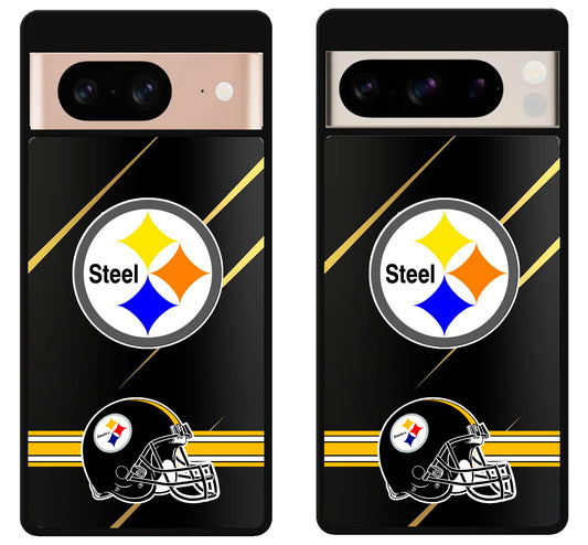 Pittsburgh Steelers Football Metallic Google Pixel 8 | 8 Pro Case