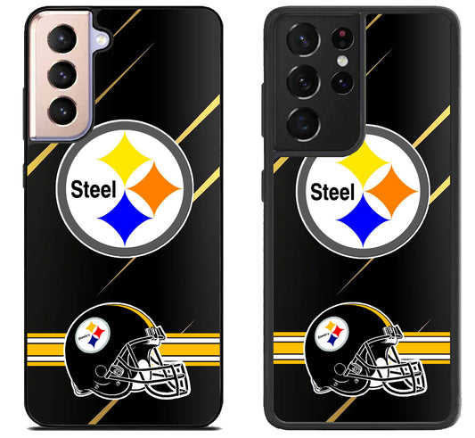 Steelers American Metallic Samsung Galaxy S21 | S21 FE | S21+ | S21 Ultra Case