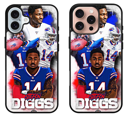 Stefon Diggs Buffalo Bills Collage Football iPhone 16 | 16 Plus | 16 Pro | 16 Pro Max Case