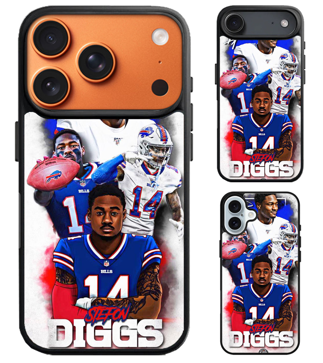 Stefon Diggs Buffalo Bills Collage iPhone Air | iPhone 17 | 17 Pro | 17 Pro Max Case