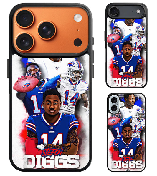 Stefon Diggs Buffalo Bills Collage iPhone Air | iPhone 17 | 17 Pro | 17 Pro Max Case