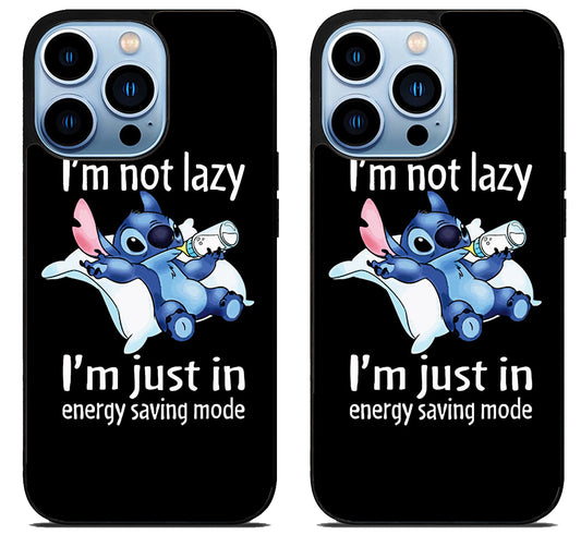 Stitch im Not Lazy iPhone 15 Pro | iPhone 15 Pro Max Case