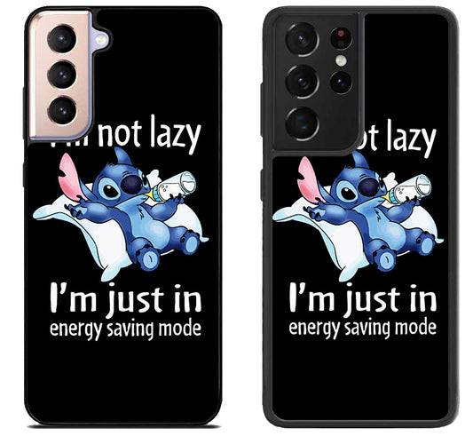 Stitch im Not Lazy Samsung Galaxy S21 | S21 FE | S21+ | S21 Ultra Case