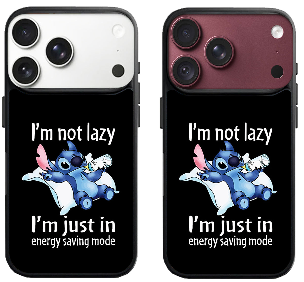 Stitch im Not Lazy iPhone 18 Pro | 18 Pro Max Case