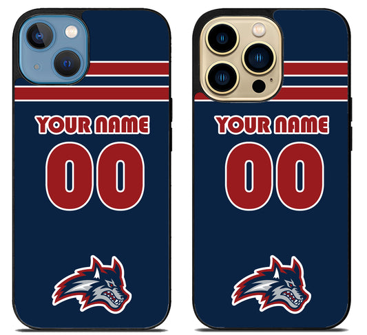 Custom Personalized Stony Brook iPhone 14 | 14 Plus | 14 Pro | 14 Pro Max Case