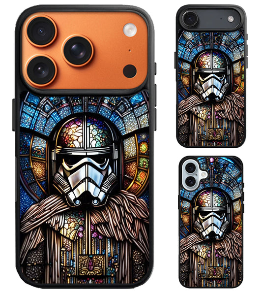 Storm Trooper Stained Glass iPhone Air | iPhone 17 | 17 Pro | 17 Pro Max Case