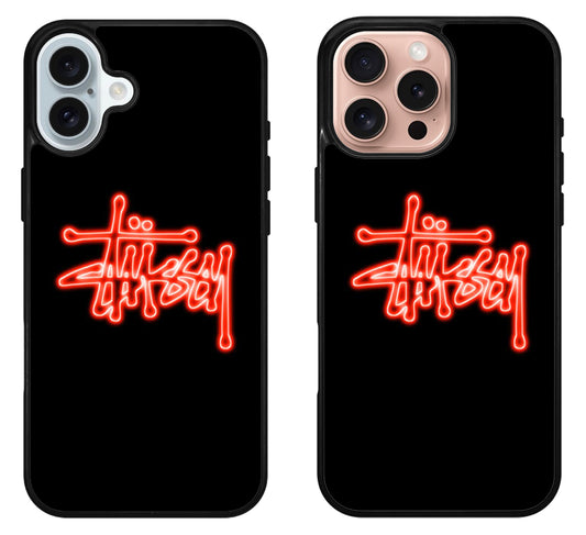 Stussy Color Red Light iPhone 16 | 16 Plus | 16 Pro | 16 Pro Max Case