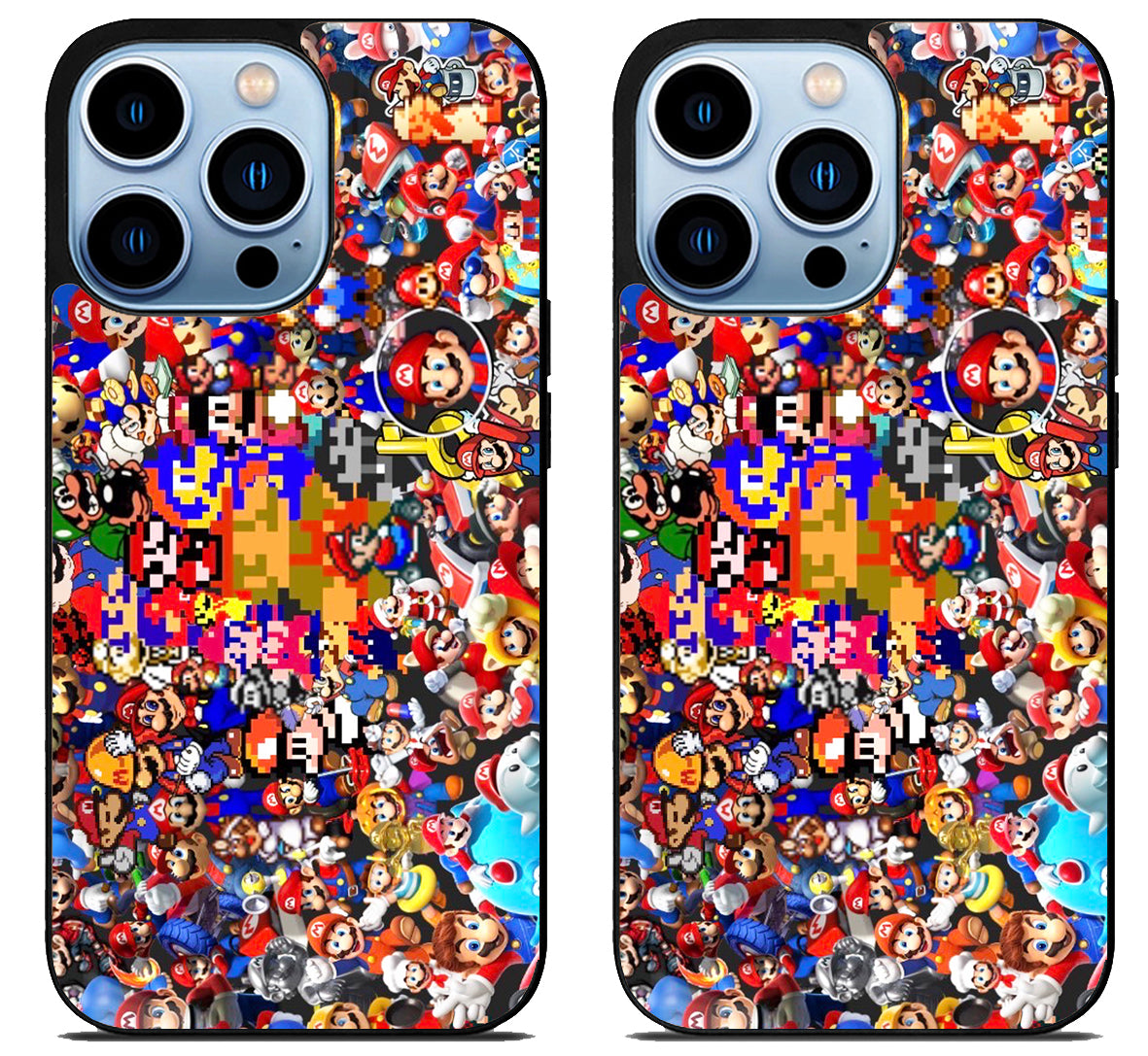 Super Mario Collage iPhone 15 Pro | iPhone 15 Pro Max Case