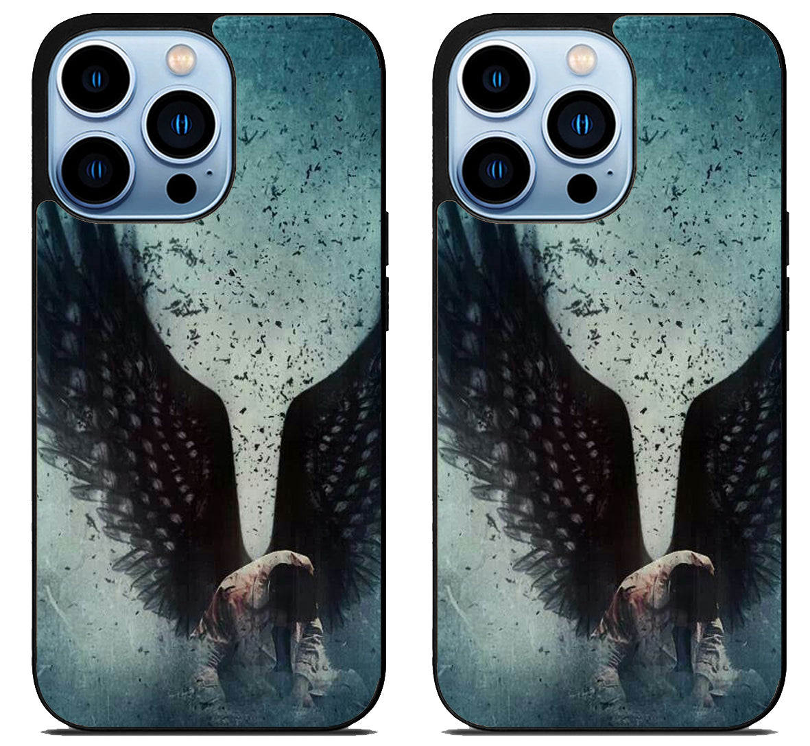 Supernatural castiel wings iPhone 15 Pro | iPhone 15 Pro Max Case