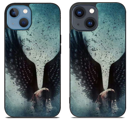 Supernatural castiel wings iPhone 15 | iPhone 15 Plus Case