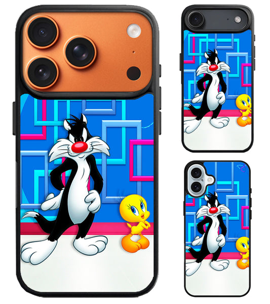 Sylvester the Cat And Tweety iPhone Air | iPhone 17 | 17 Pro | 17 Pro Max Case